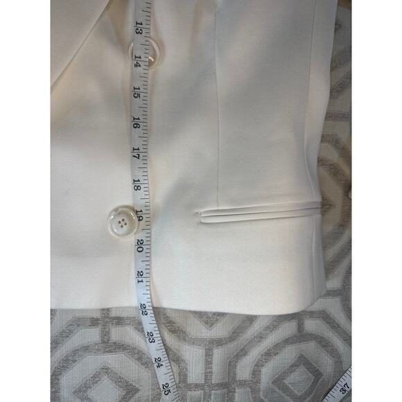 REISS Aleida‎ Cropped Blazer 10 NWT Ivory White Double Breasted Jacket - Picture 7 of 12